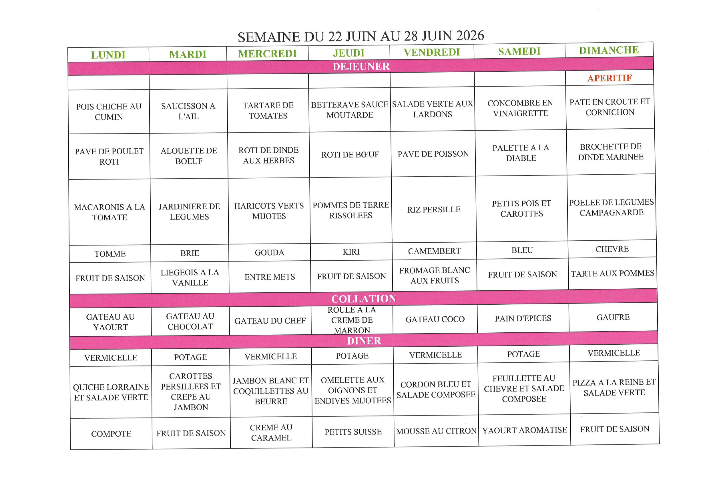 MENU S 26 01